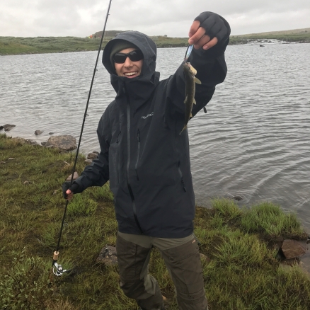Første fisken på Hardangervidda :-)